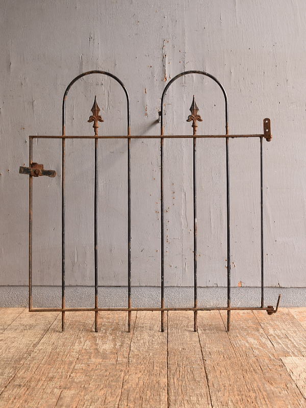 イギリス アンティーク アイアンフェンス ゲート柵 12836