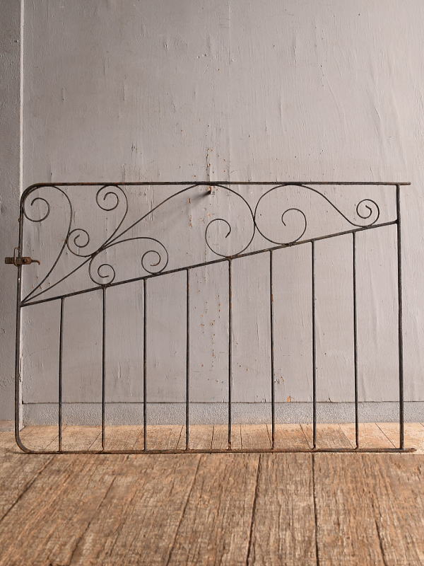 イギリス アンティーク アイアンフェンス ゲート柵 12839