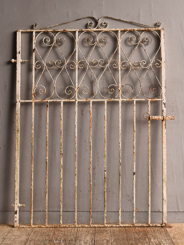 イギリスアンティーク アイアンフェンス ゲート柵 ガーデニング 12861