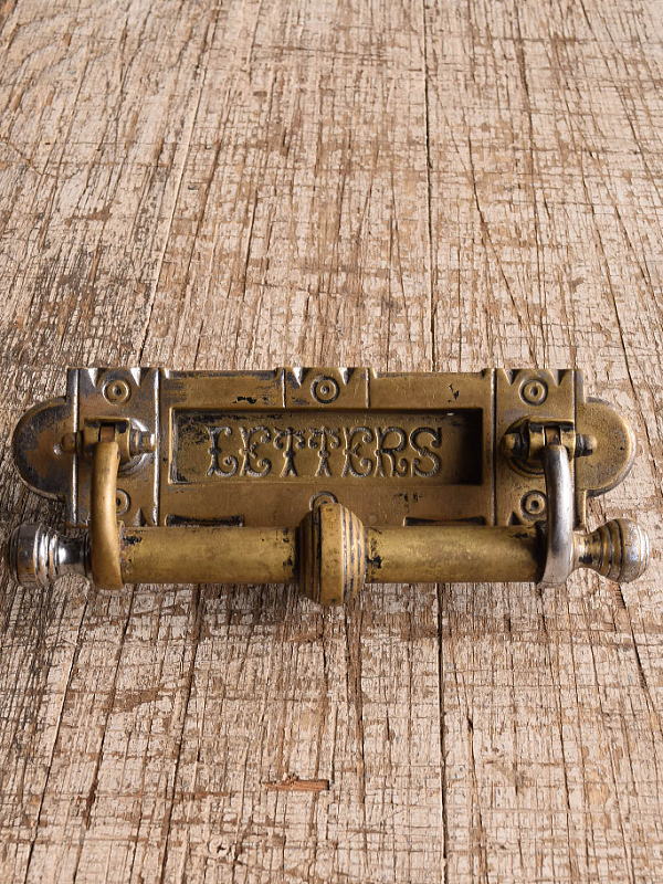 イギリス アンティーク レタースロット 郵便受け 建具金物 13079