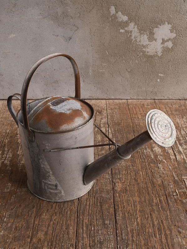 イギリス アンティーク ブリキ製 ジョウロ ガーデニング 13319