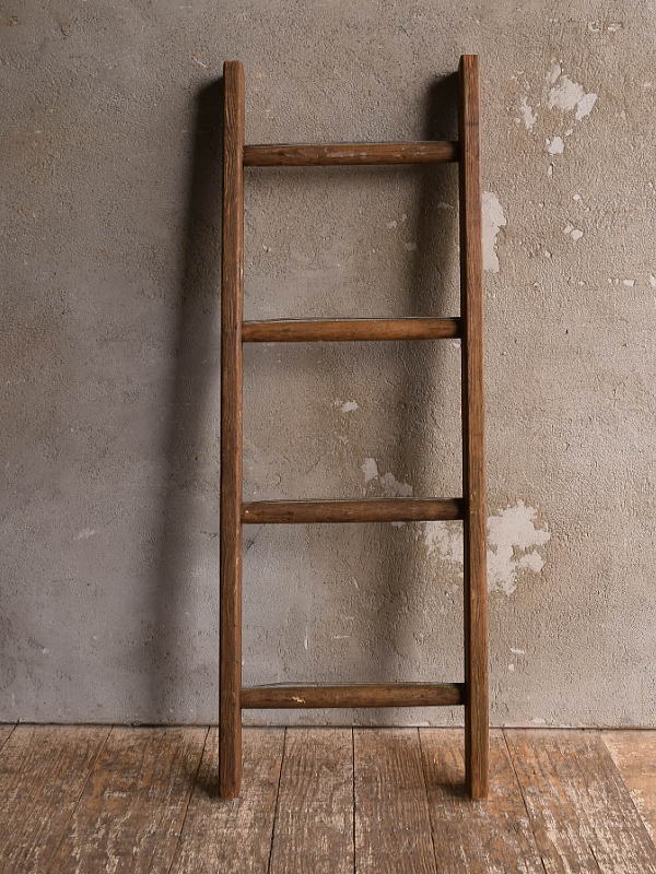 イギリス アンティーク 木製ラダー 梯子 ディスプレイ 13441