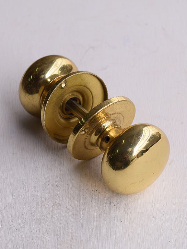 イギリス アンティーク 真鍮製 ドアノブ 建具金物 握り玉 13522