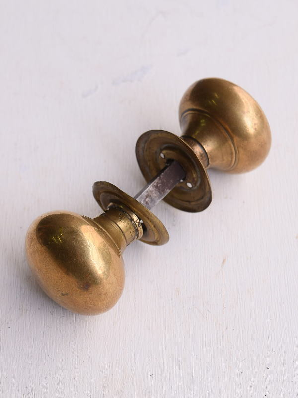 イギリス アンティーク 真鍮製 ドアノブ 建具金物 握り玉 13524