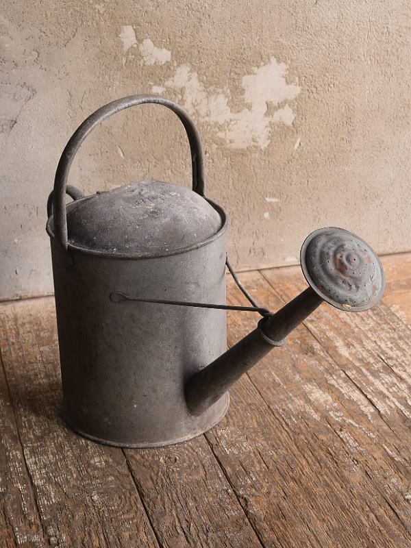 イギリス アンティーク ブリキ製 ジョウロ ガーデニング 13560