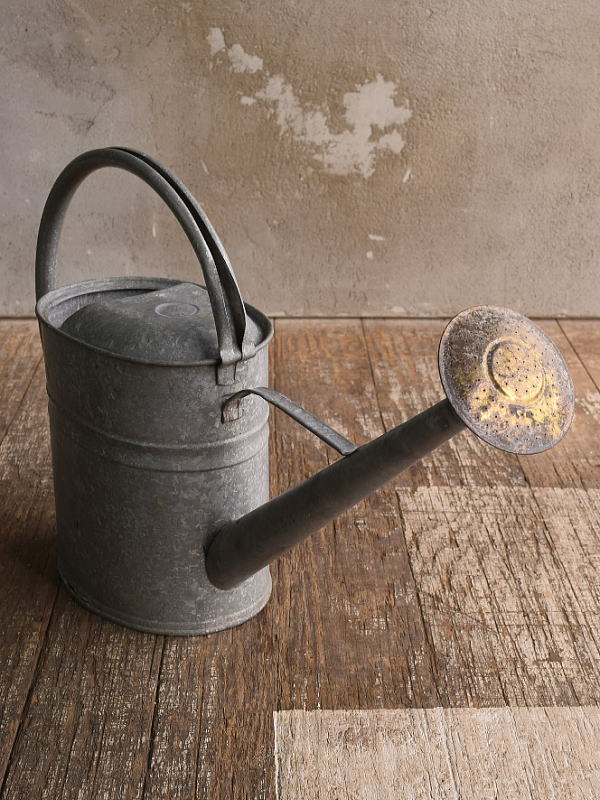 イギリス アンティーク ブリキ製 ジョウロ ガーデニング 13574