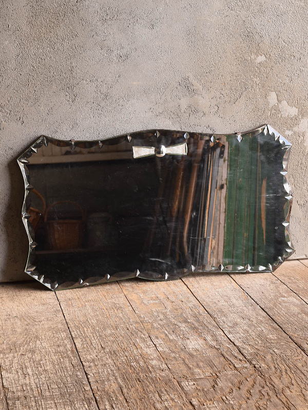 イギリス アンティーク 壁掛けミラー 鏡 13606