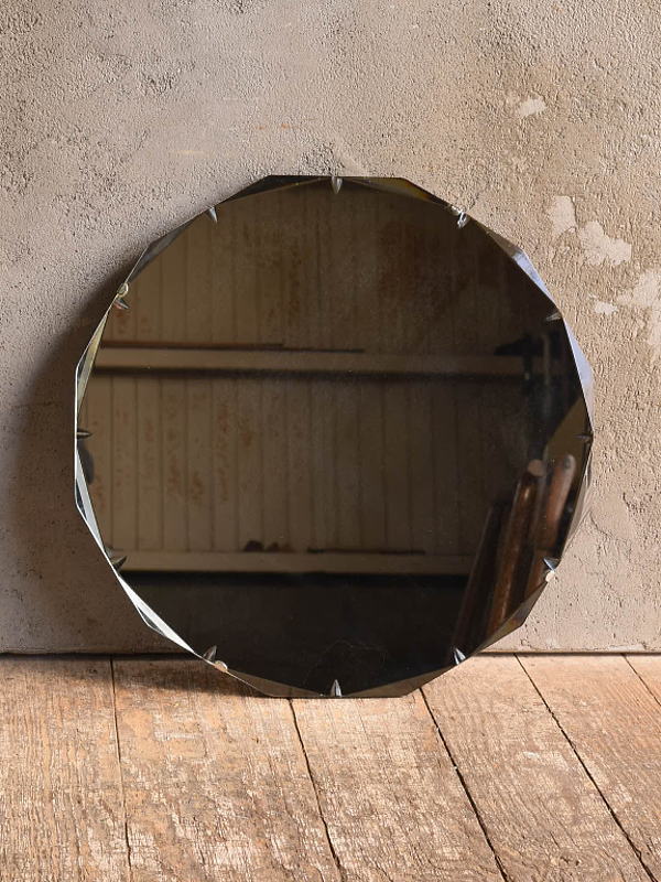 イギリス アンティーク 壁掛けミラー 鏡 13608