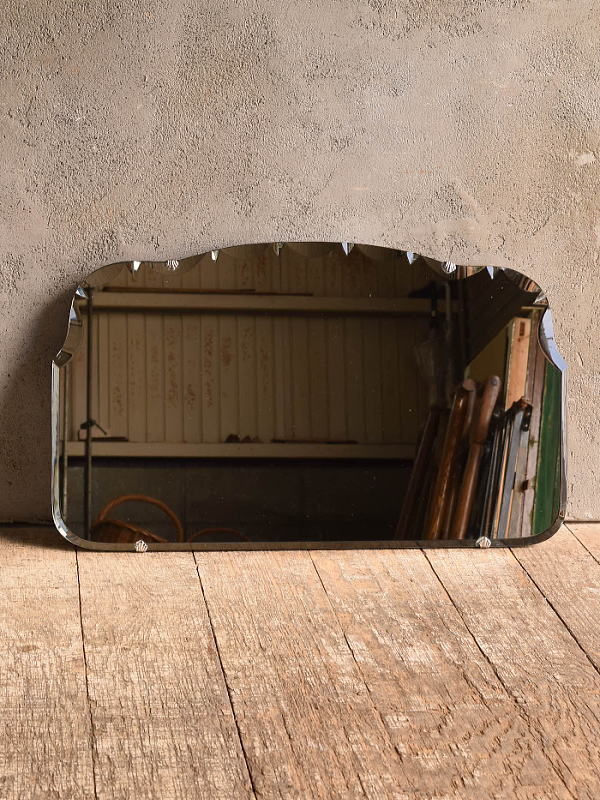 イギリス アンティーク 壁掛けミラー 鏡 13610