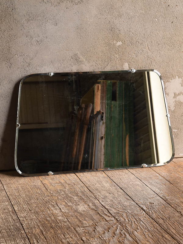 イギリス アンティーク　 壁掛けミラー 鏡　13612