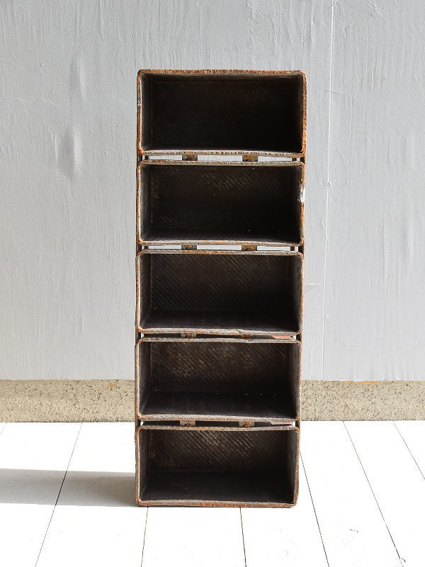 フレンチ アンティーク ブレッドティン5連　収納　6930