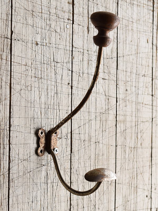 フレンチ　 アンティーク　壁掛けコートフック  8406