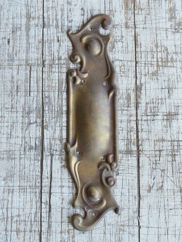 フレンチ アンティーク　真鍮製製　ドアプレート　8856