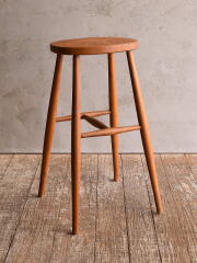 M♦Aaron Bell送料込木製　アンティーク　ハイスツール 　B ANTIQUE FURNITURE