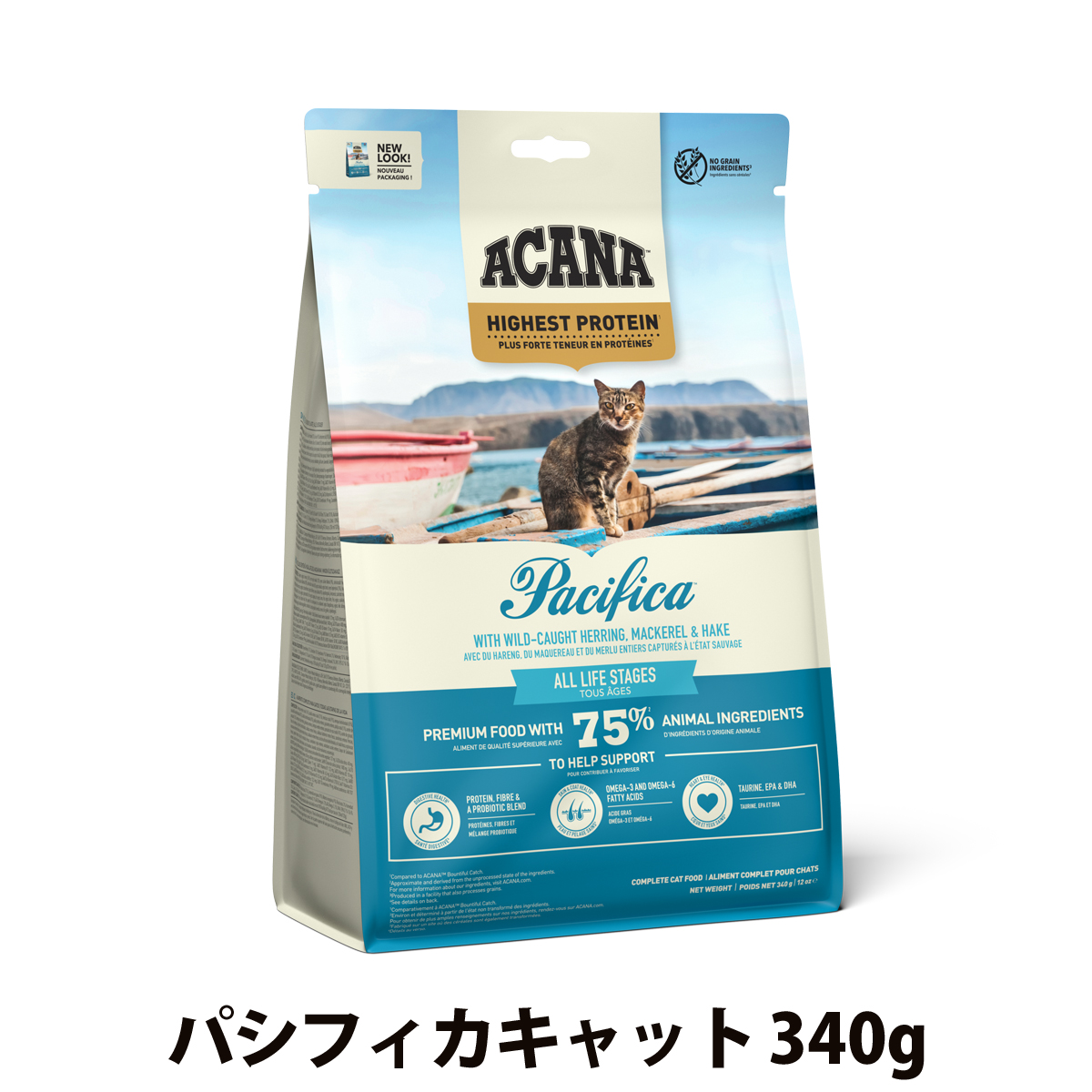 アカナ　ハイエストプロテイン　パシフィカキャット　340g