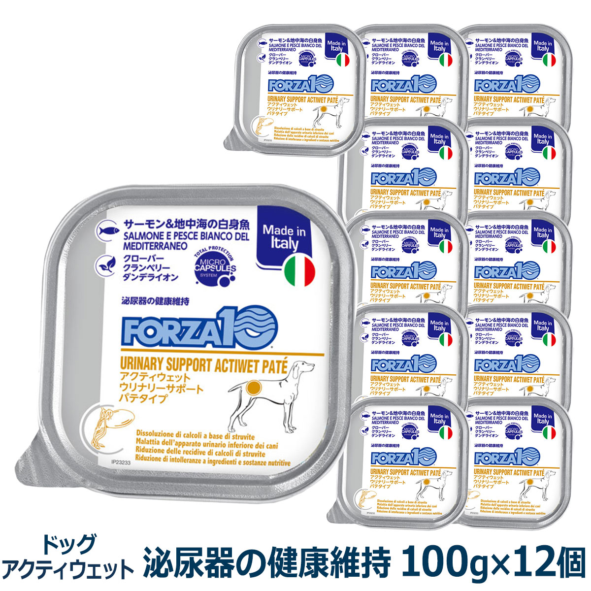 FORZA10　フォルツァディエチ　ウリナリー　アクティウェット　100g×12個