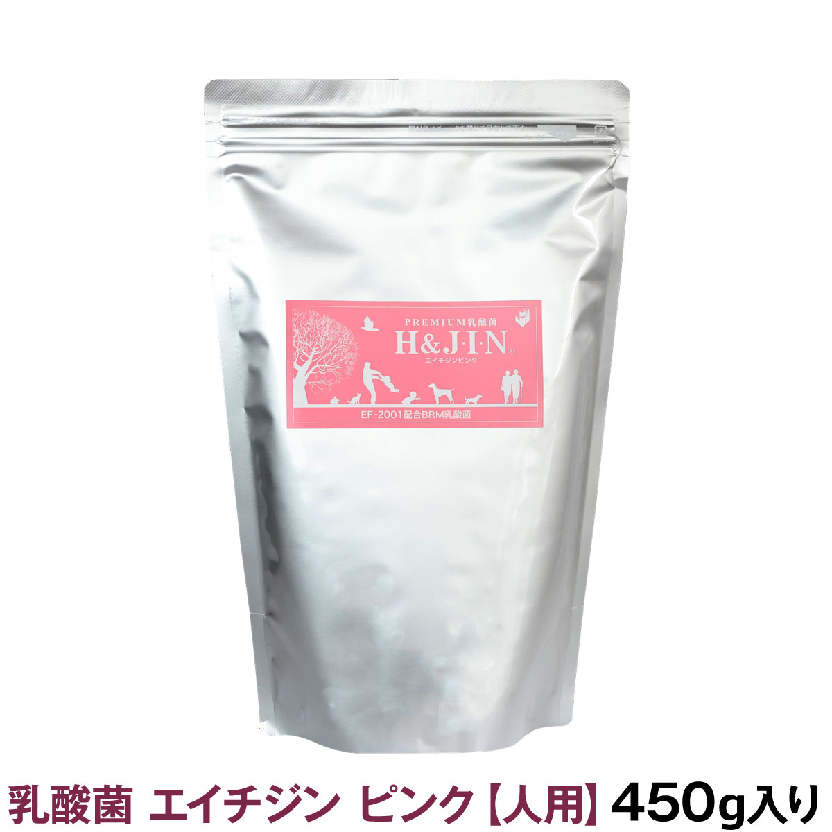 【順次リニューアル変更】Premium乳酸菌H&JIN（人用450g）