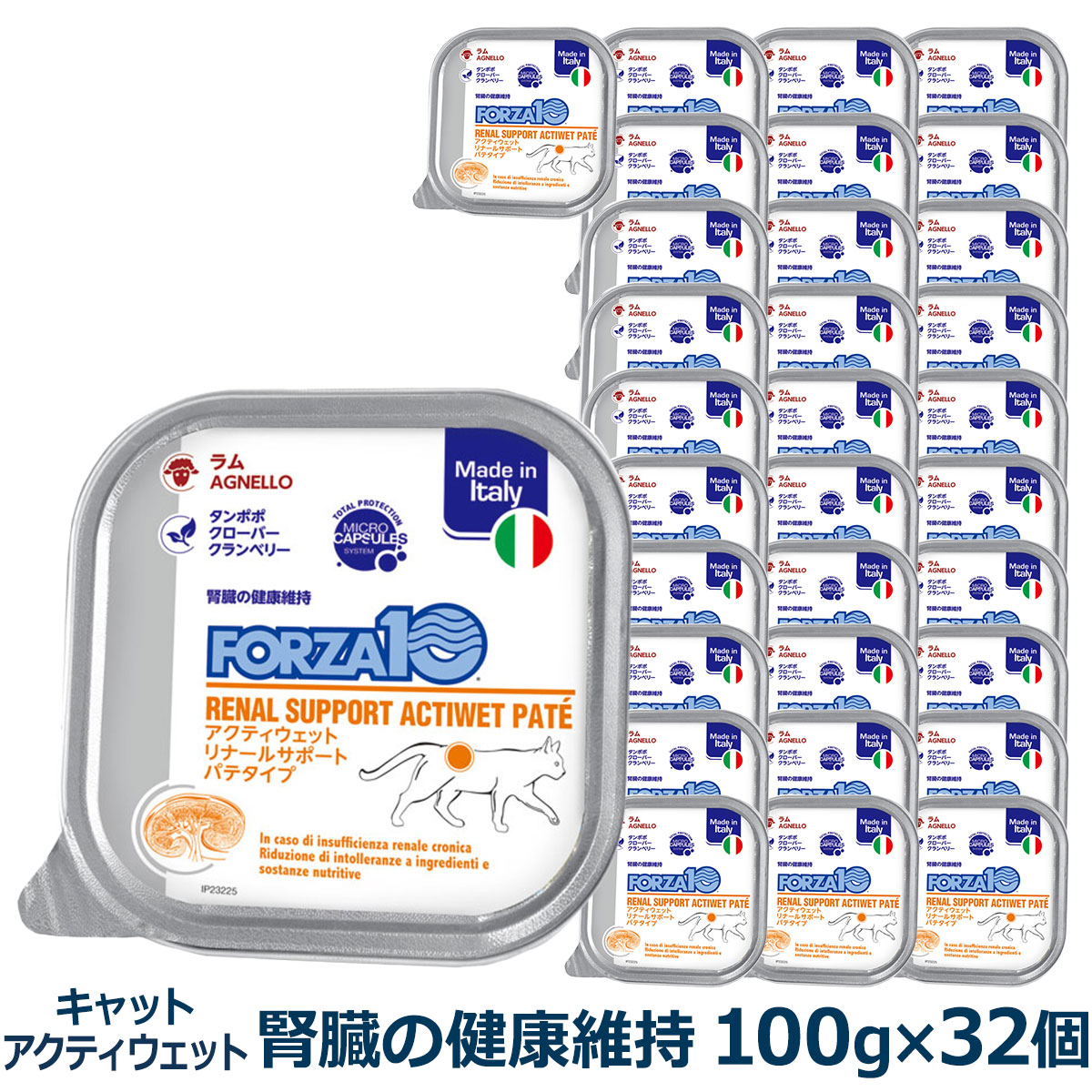 FORZA10　フォルツァディエチ　リナール　アクティウェット　キャット　100g×32個
