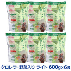 ペッツルート　クロレラ・野菜入り　やさしいフード　ライト　600g×6袋
