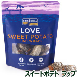 フィッシュ 4 ドッグ スイートポテトラップ 100g