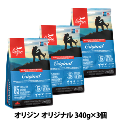 オリジン　オリジナル　340g×3個