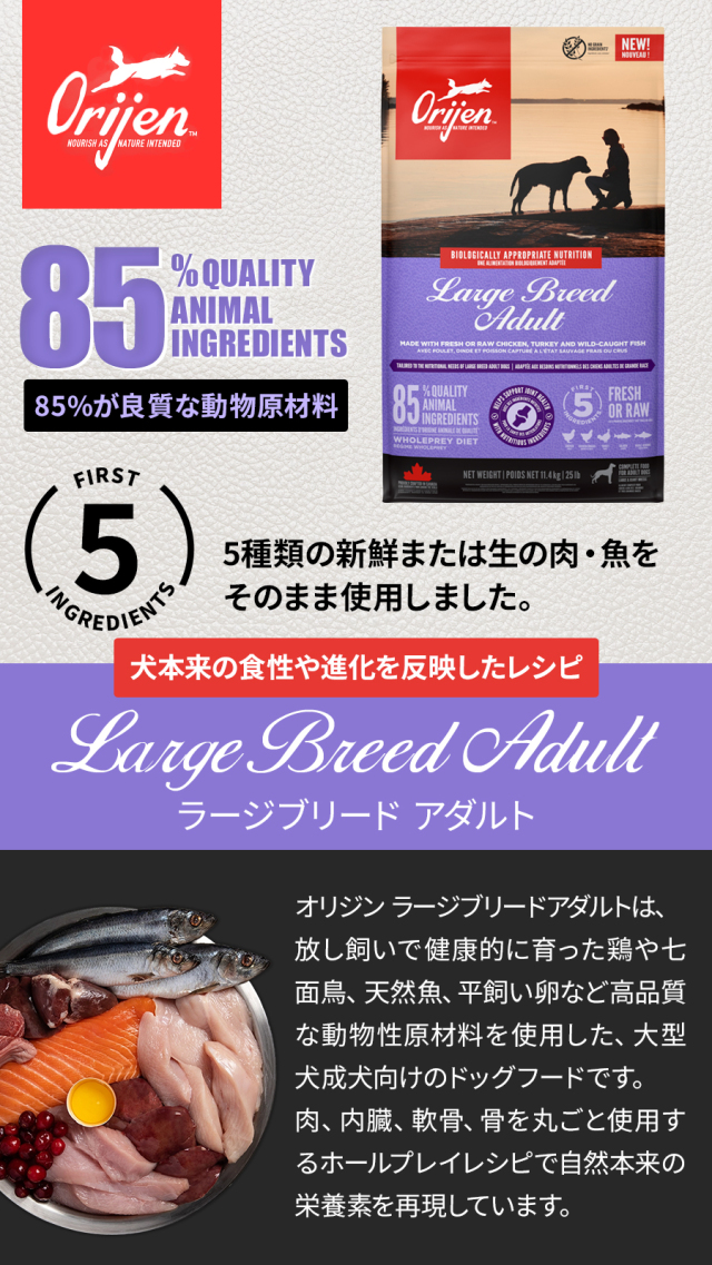 オリジン ラージブリード アダルト 11.4kg