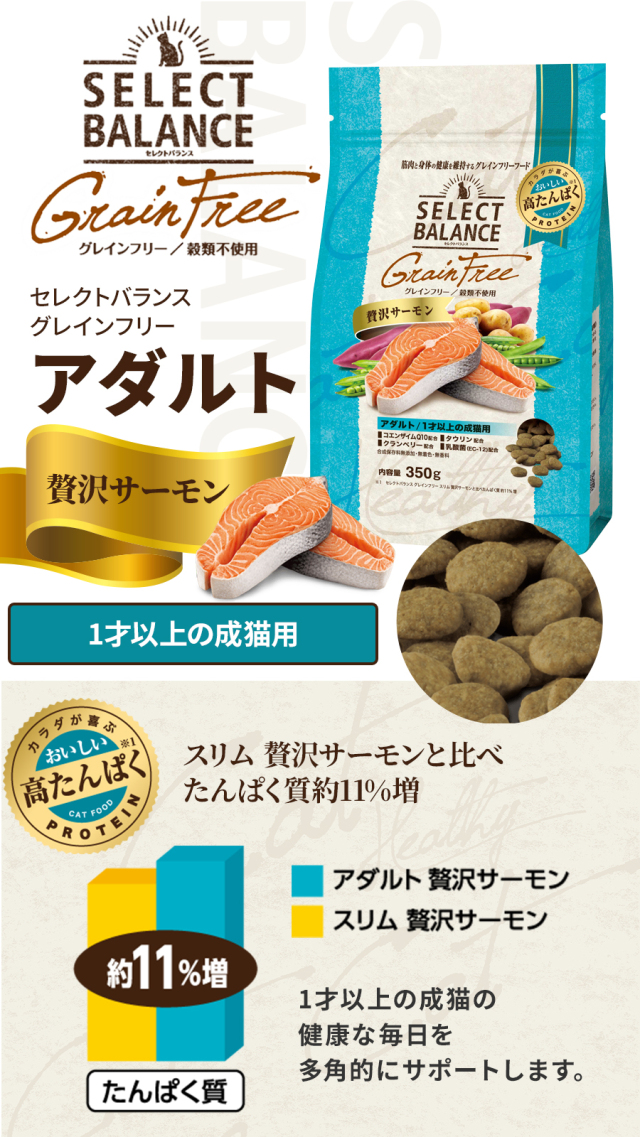 セレクトバランスグレインフリーサーモン10kg セレクトバランスグレインフリーサーモン小粒成犬用10kg