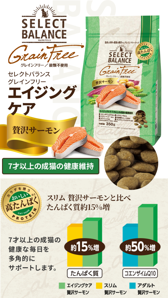 セレクトバランス グレインフリー キャット エイジングケア 贅沢
