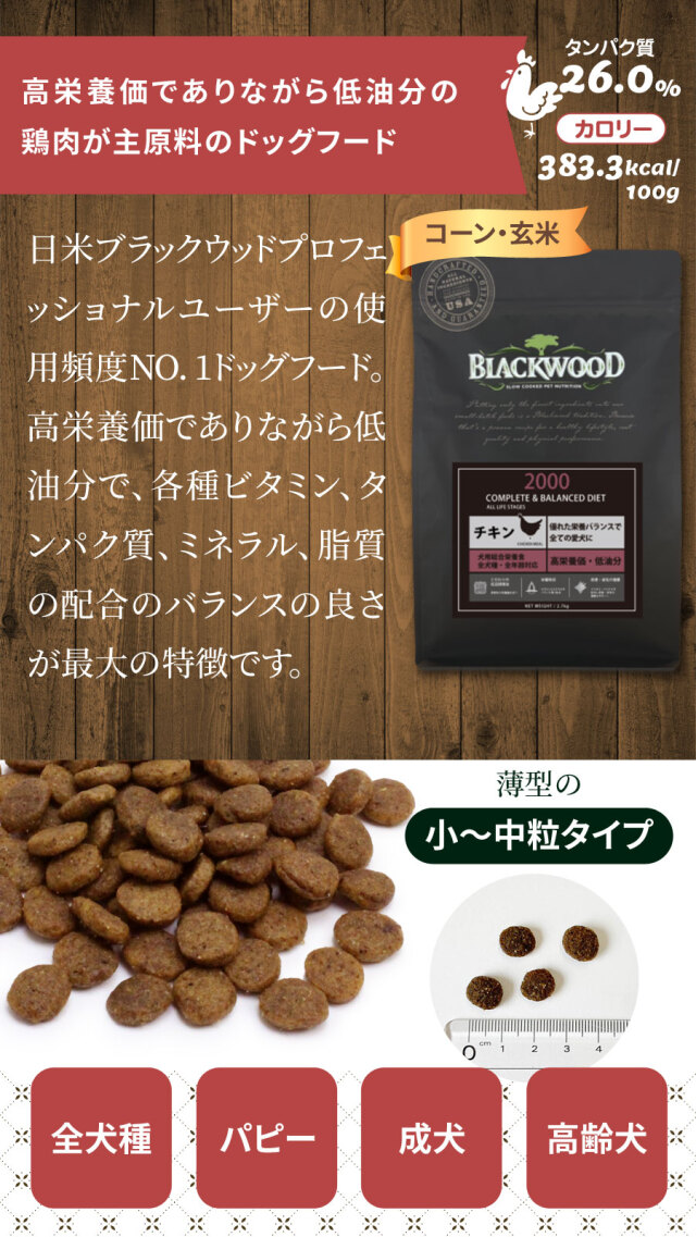 BLACKWOOD ブラックウッド 2000 チキン 10kg 犬