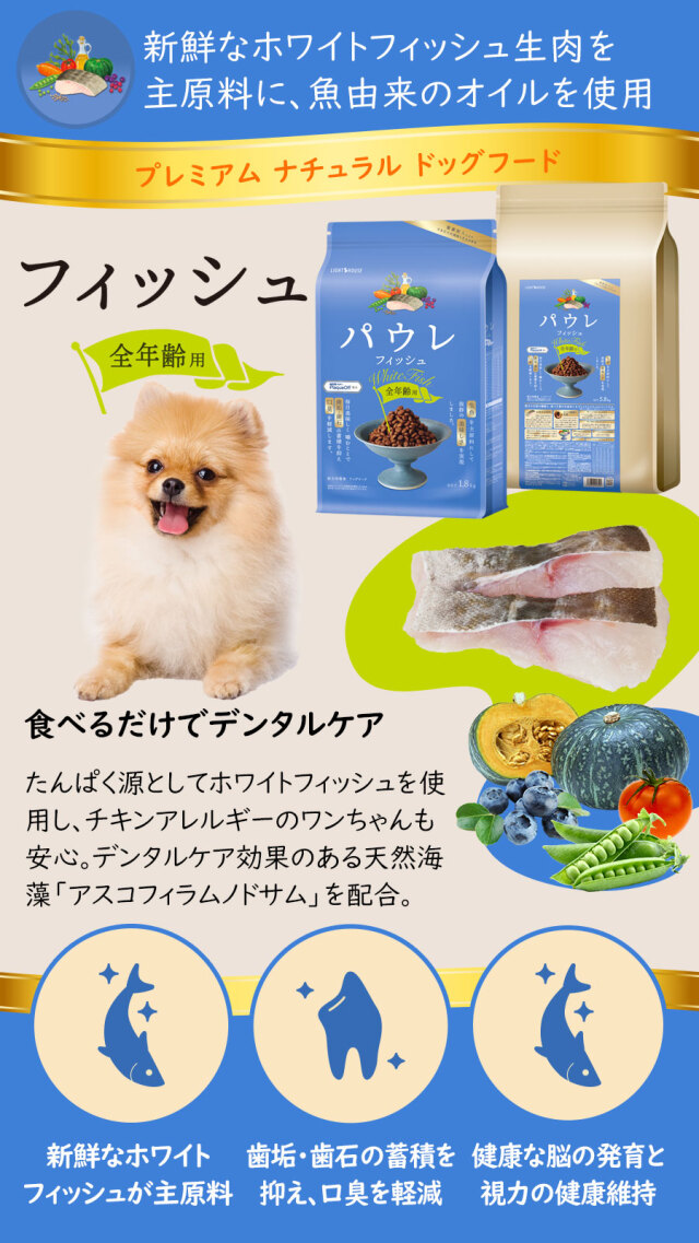 ライトハウス パウレ フィッシュ 全年齢 900g（ポイント還元不可商品）