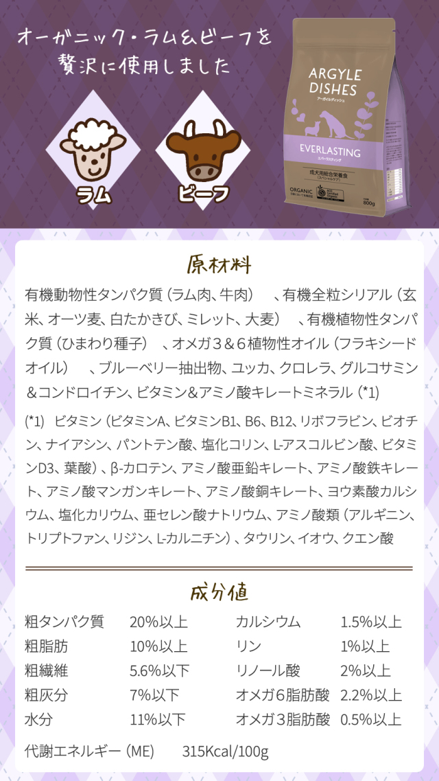 アーガイルディッシュシニア 4kg ✖️2袋 オーガニック アーガイルディッシュシニア 4kg ✖️2袋 オーガニック