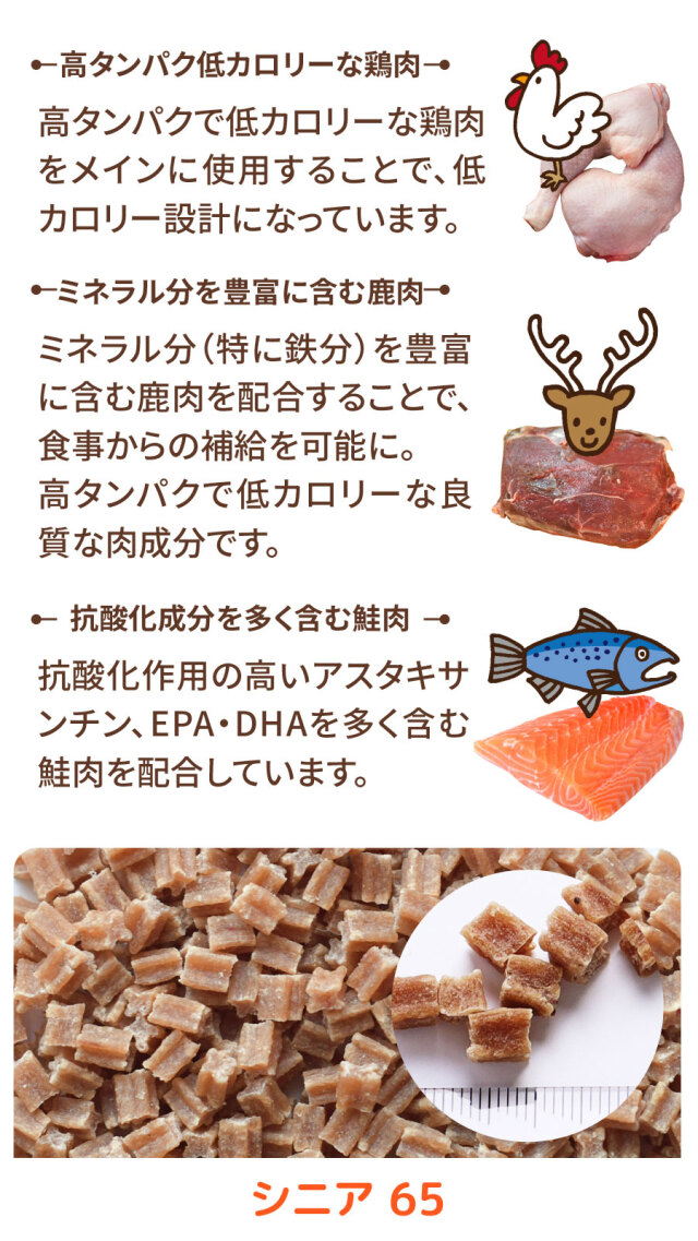 ドッグヴォイス　シニア　4セット ドッグヴォイス シニア65 400g（100g×4分包タイプ） 8歳からの犬用