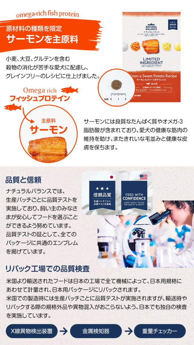 ナチュラルバランス LID グレインフリー 成犬用 サーモン&スイートポテト