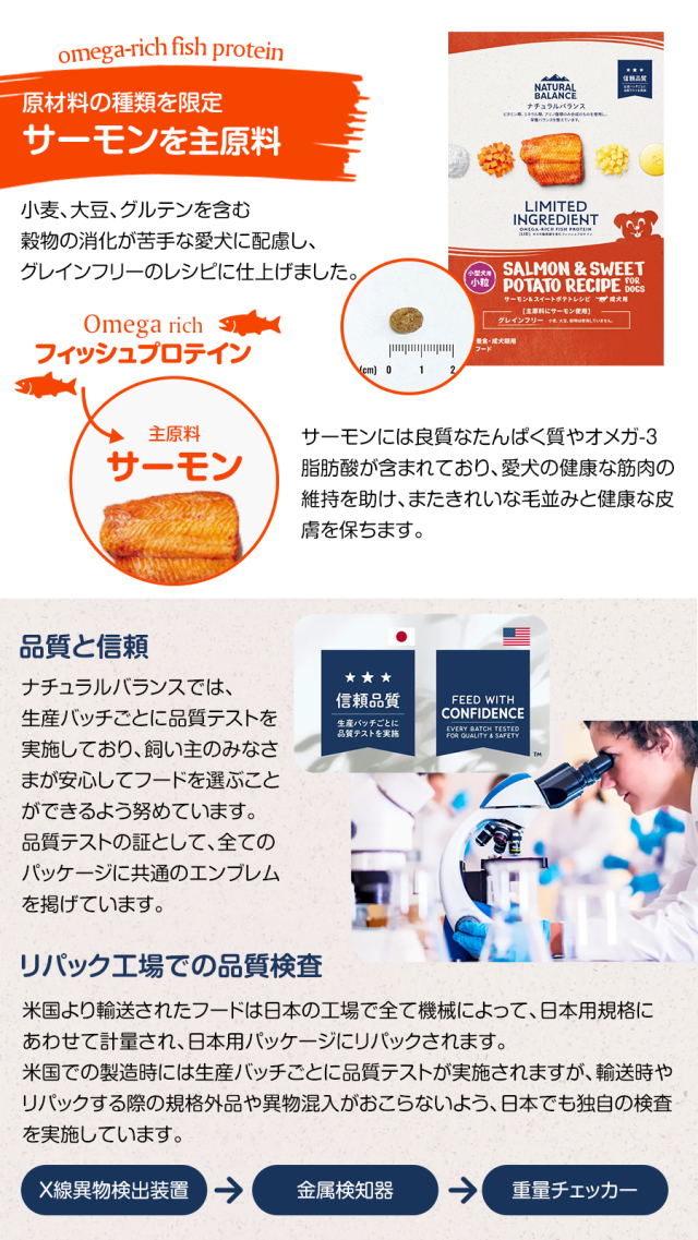 ナチュラルバランス LID グレインフリー 成犬用 サーモン&スイート