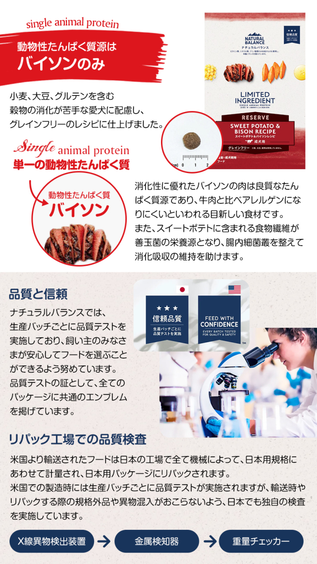 ナチュラルバランス LID グレインフリー 成犬用 スイートポテト&バイソン