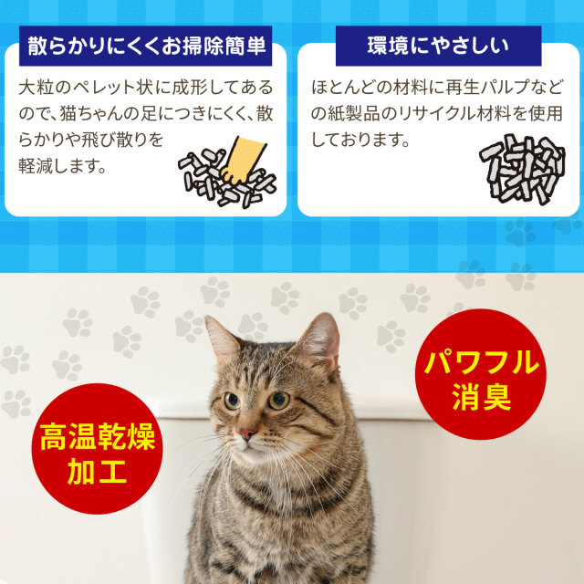 猫砂 紙砂 常陸化工 ファインブルー 12L×4袋【他商品同梱不可・選べる