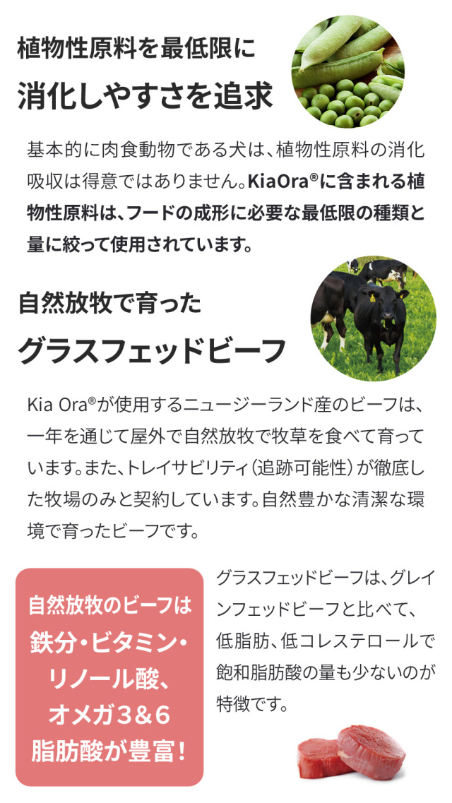 【訳有り】キアオラドッグフード ビーフ＆サーモン2.7kg×2個 キアオラ ドッグフード グラスフェッドビーフ&サーモン