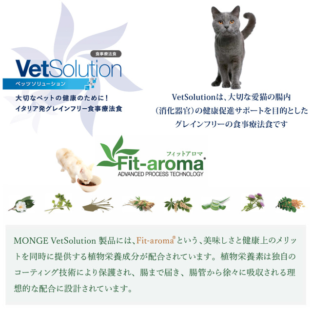 ベッツソリューション 食事療法食 猫用 胃腸サポート 2kg