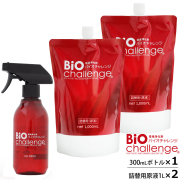 （送料無料/沖縄を除く）バイオチャレンジ　ドグパラセット1　本体ボトル300ml×1本＋2倍希釈/原液詰替用1L×2本