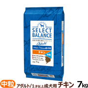 セレクトバランス　アダルト　チキン　中粒　7kg