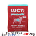 ルーシーペット　サーモン・パンプキン＆キヌア　ドライドッグフード　小粒　4.5ポンド（2kg）