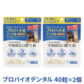 プロバイオデンタル(犬・猫・小動物用) 粒タイプ 40粒×2個　追跡可能メール便のみ送料無料（時間指定・同梱不可）