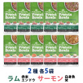 【先着順・数量限定 ウェルネス販売12周年記念タオル付き】ウェルネス プロテインボウル ラム 赤米・エンドウ入り&サーモン 白身魚・米入り 2種 10袋（各5袋）セット