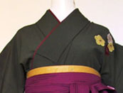 WK-K565GR梅アップリケ モスグリーン