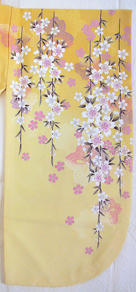 WK-F627YE枝垂れ桜 レモンイエロー627　袖