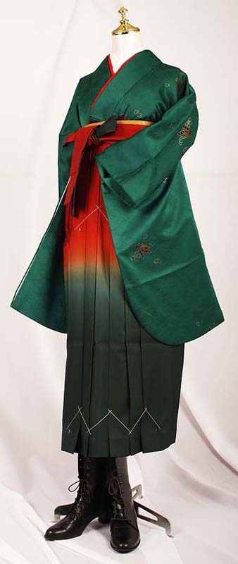 WK-F393GR蝶 緑　着用例１