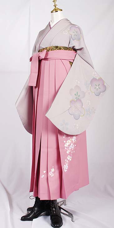 WK-F554PU梅に桜 グレー系紫　着用例２
