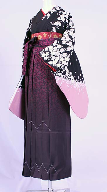 WK-F610BL枝垂れ桜 黒/ピンク　着用例１