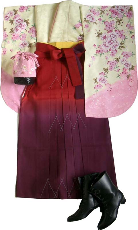 WK-F681CR桜ぼかし クリーム/ピンク　着用例１