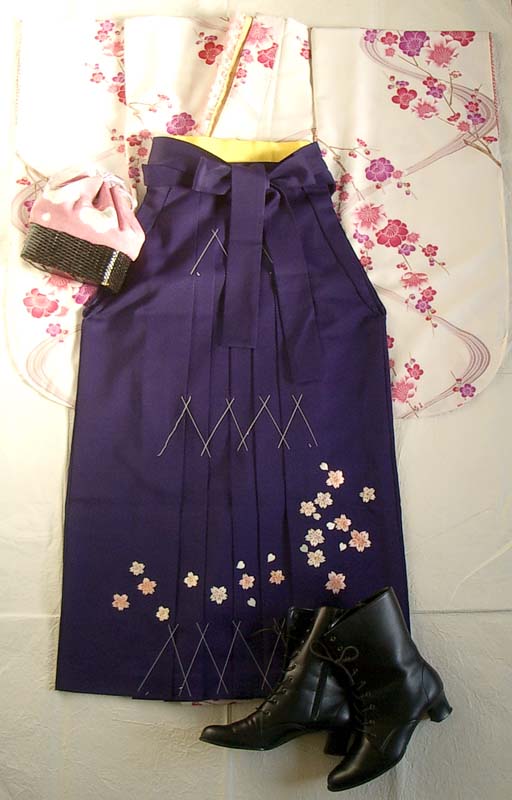 WK-F683IV流水梅　アイボリー　着用例1